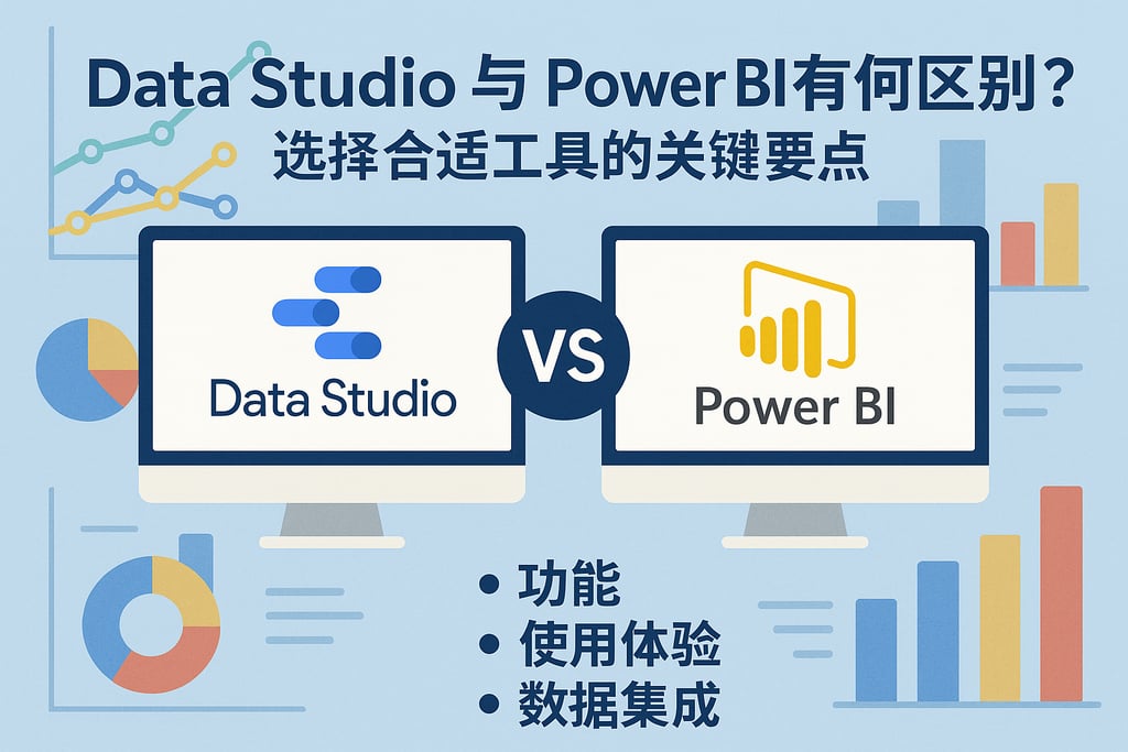 Data Studio与Power BI有何区别？选择合适工具的关键要点
